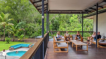 Luxury House, 3 Bedrooms, Pool View | Terrace/patio