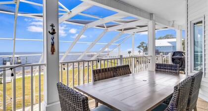 Gulf-front, dog-friendly home with private pool, great view, deck & beach access