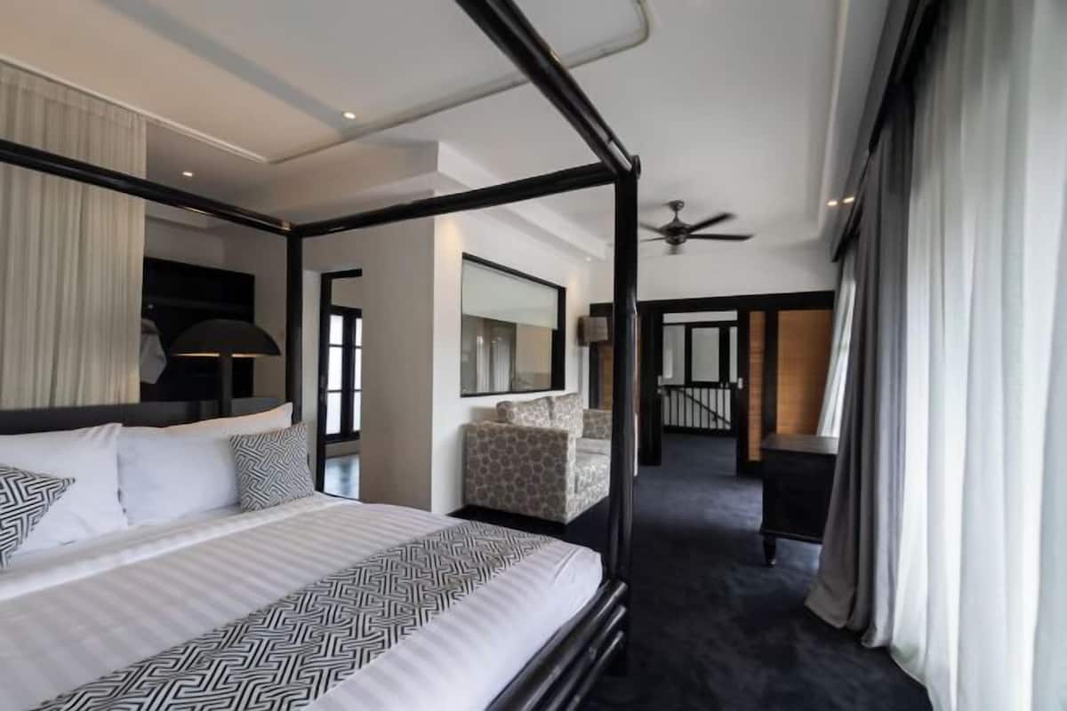 1 kamar tidur, meja kerja, Wi-Fi gratis, dan seprai linen