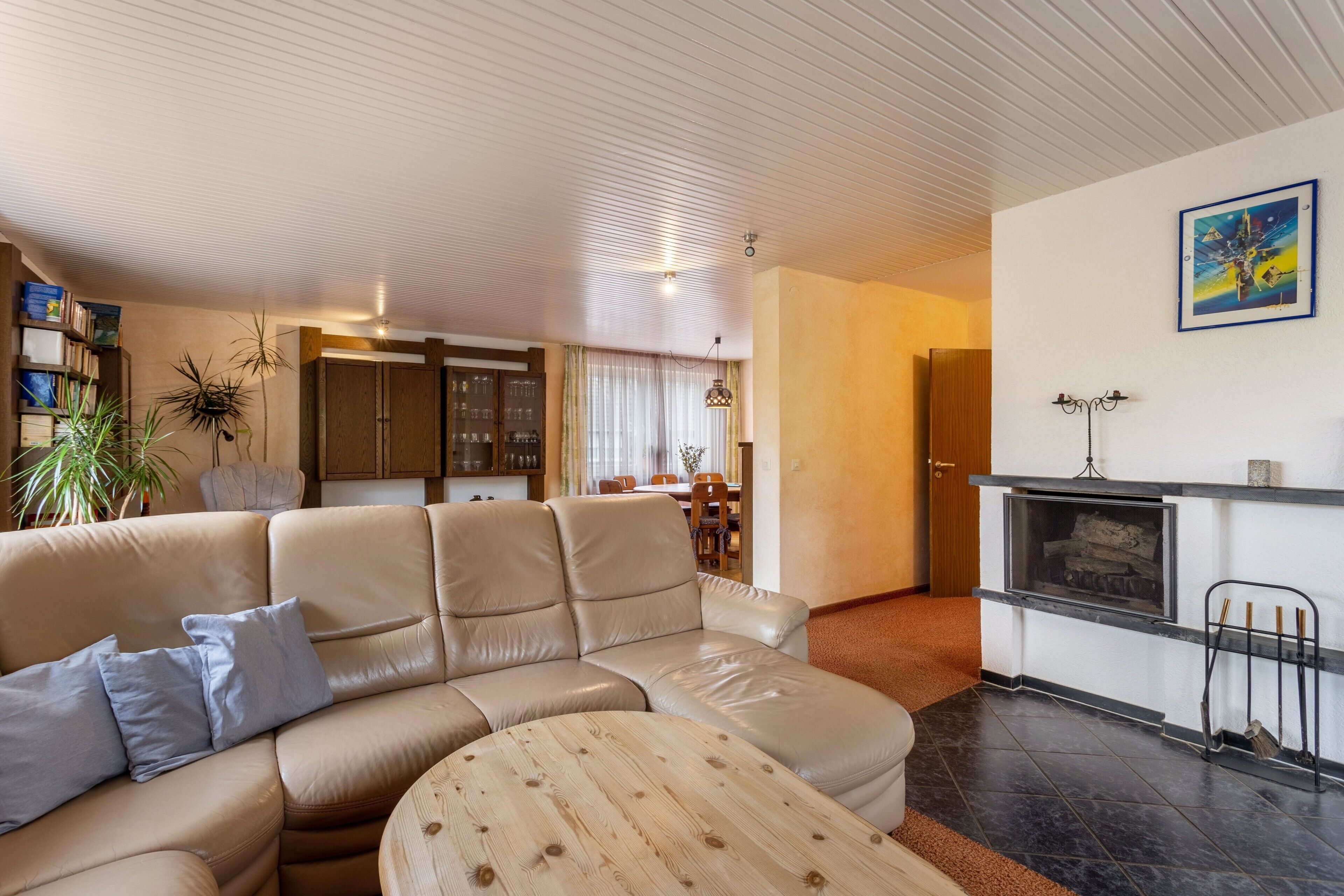 Fernseher, Kamin, DVD-Player, Tischtennisplatte