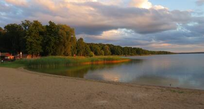 Beach House 'Strandhaus Am Oberuckersee' with Lake View, Private Terrace, and Wi-Fi