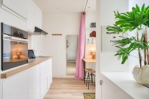 Microwave, oven, coffee/tea maker