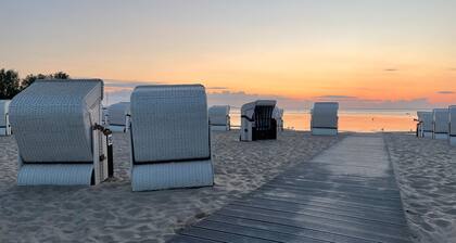 Ferienwohnung Abendrot 299 mit Seeblick, Balkon und WLAN