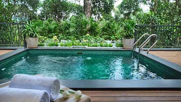 Luxury Villa, Pool View | 1 bedroom, premium bedding, down comforters, pillowtop beds