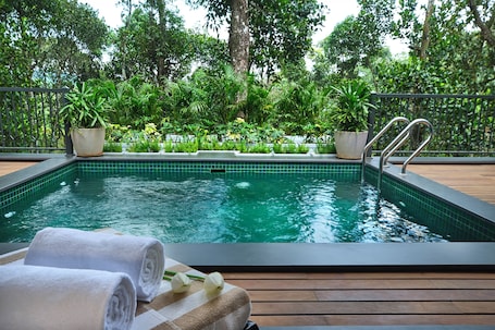 Luxury Villa, Pool View | 1 bedroom, premium bedding, down comforters, pillowtop beds