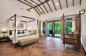 Suite Premium, vistas al jardín | Ropa de cama de alta calidad y edredones de plumas