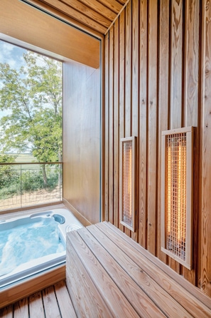 Cabane Romantique, vue colline | Salle de bain
