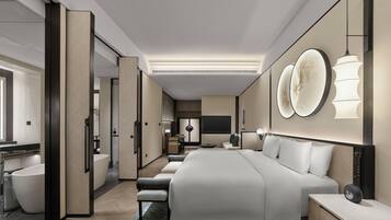 Lagoon view pool room - King | Premium bedding, free minibar items, soundproofing, free WiFi