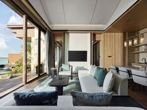 Villa, 2 soverom (Lakefront, Pool) | Oppholdsområde