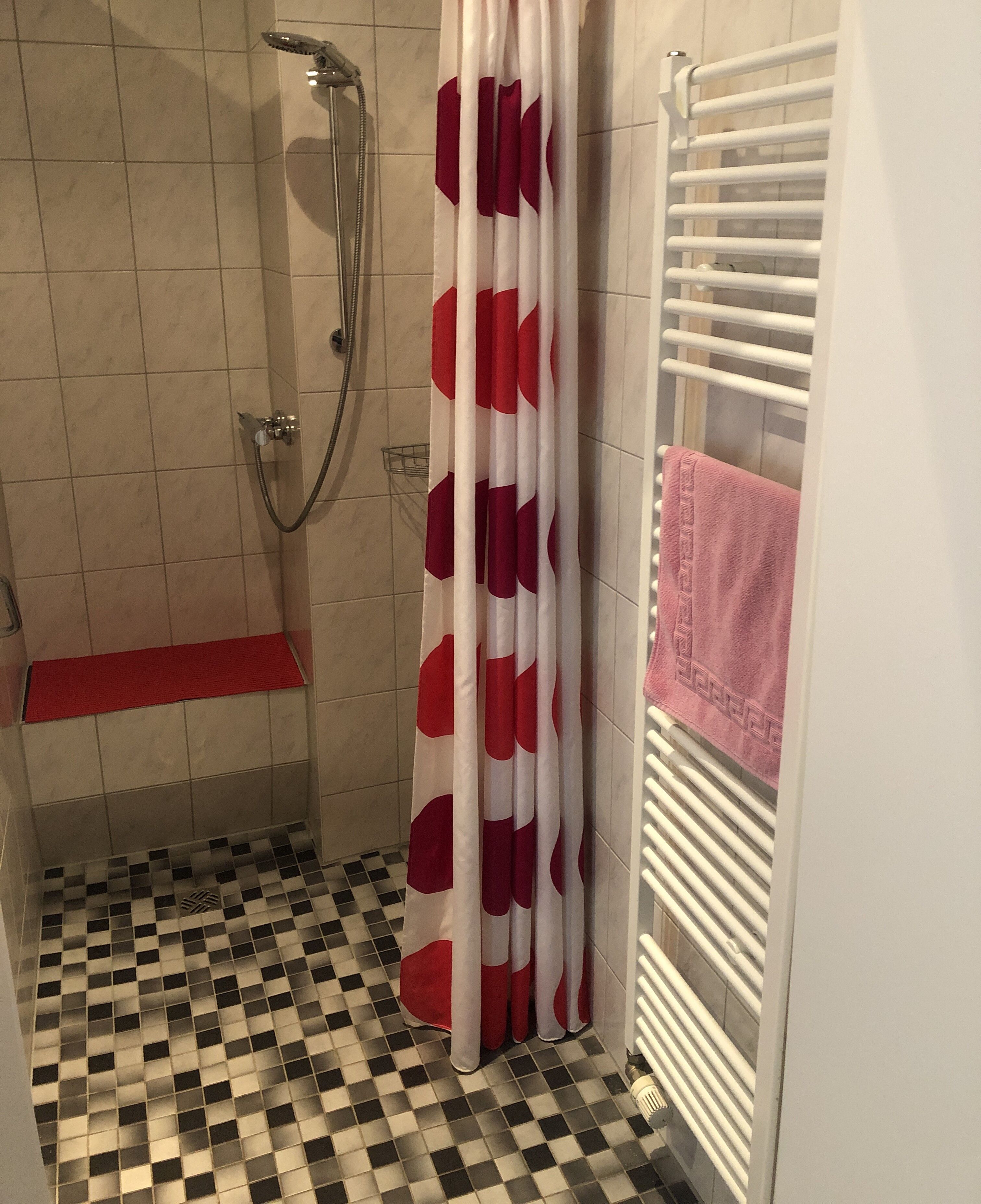 シャワー、ヘアドライヤー、タオル、石鹸