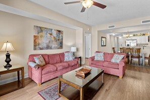 TV - Sunset Dreamscape Serenade: 2BR Condo by the Sea (North Myrtle Beach)