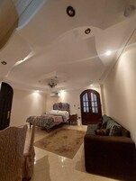 Deluxe Duplex, Patio, Mountain View | Egyptian cotton sheets, premium bedding, down duvets, memory-foam beds