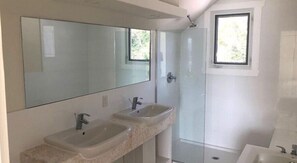 Villa | Bathroom | Towels - Oceanfront Haven: Elegant Estate With Private Deck (James Cistern)