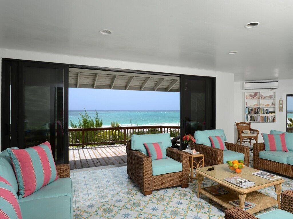 Villa | Living area | 32-inch LCD TV with satellite channels