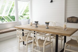 Villa | Dining room - Beachfront Bliss: Luxury Dunmore Town Home With Pool (Dunmore Town)