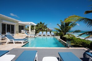 Front of property - Caribbean Dream: Luxurious Villa With Private Beach Access (Savannah Sound)