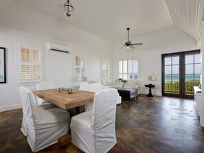 Villa | Dining room - Coastal Chic: New Luxury Oceanfront Home With Sunset Views (Governor's Harbour)