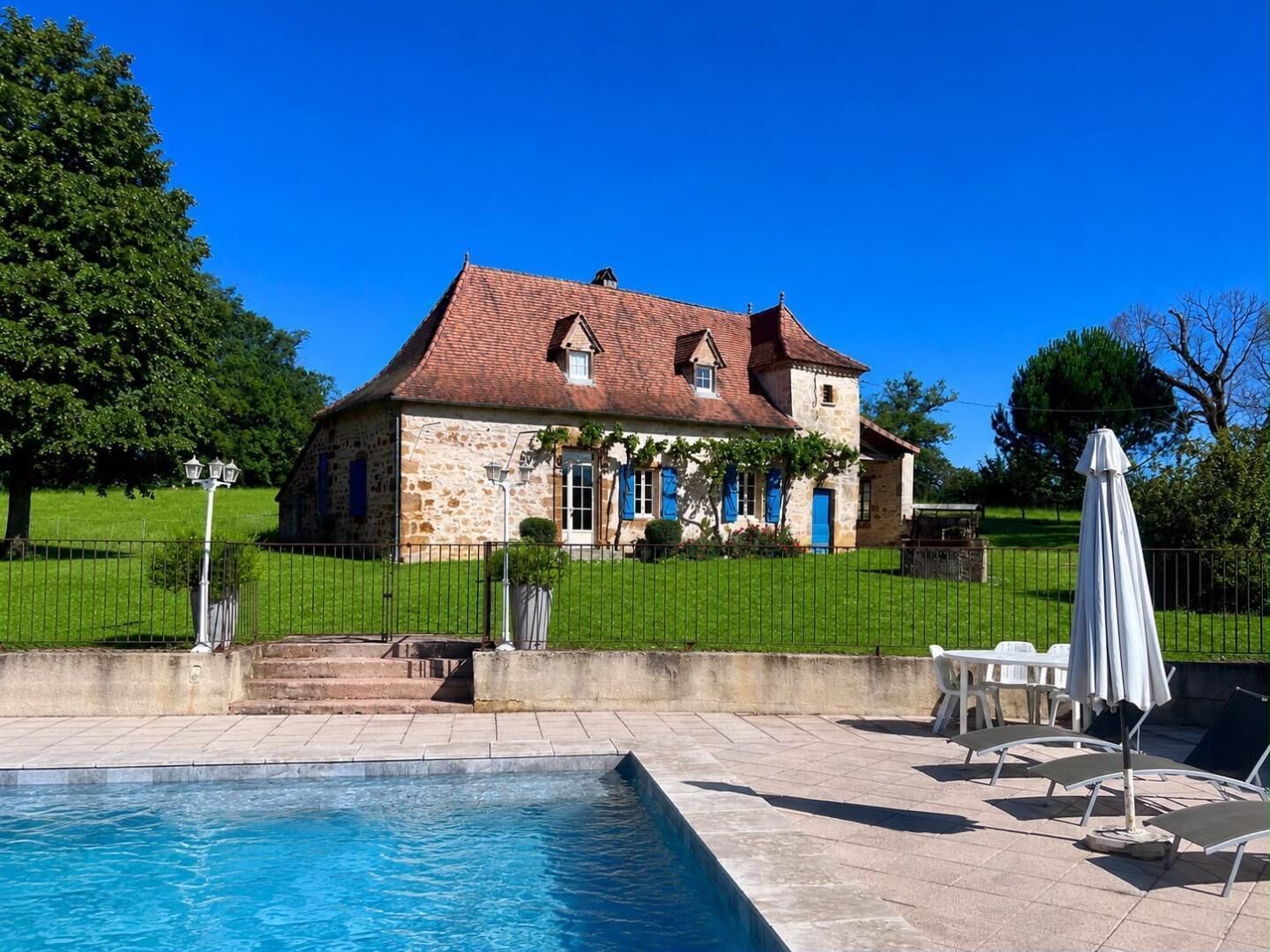 A heated pool