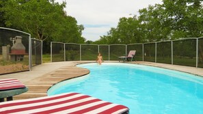 A heated pool