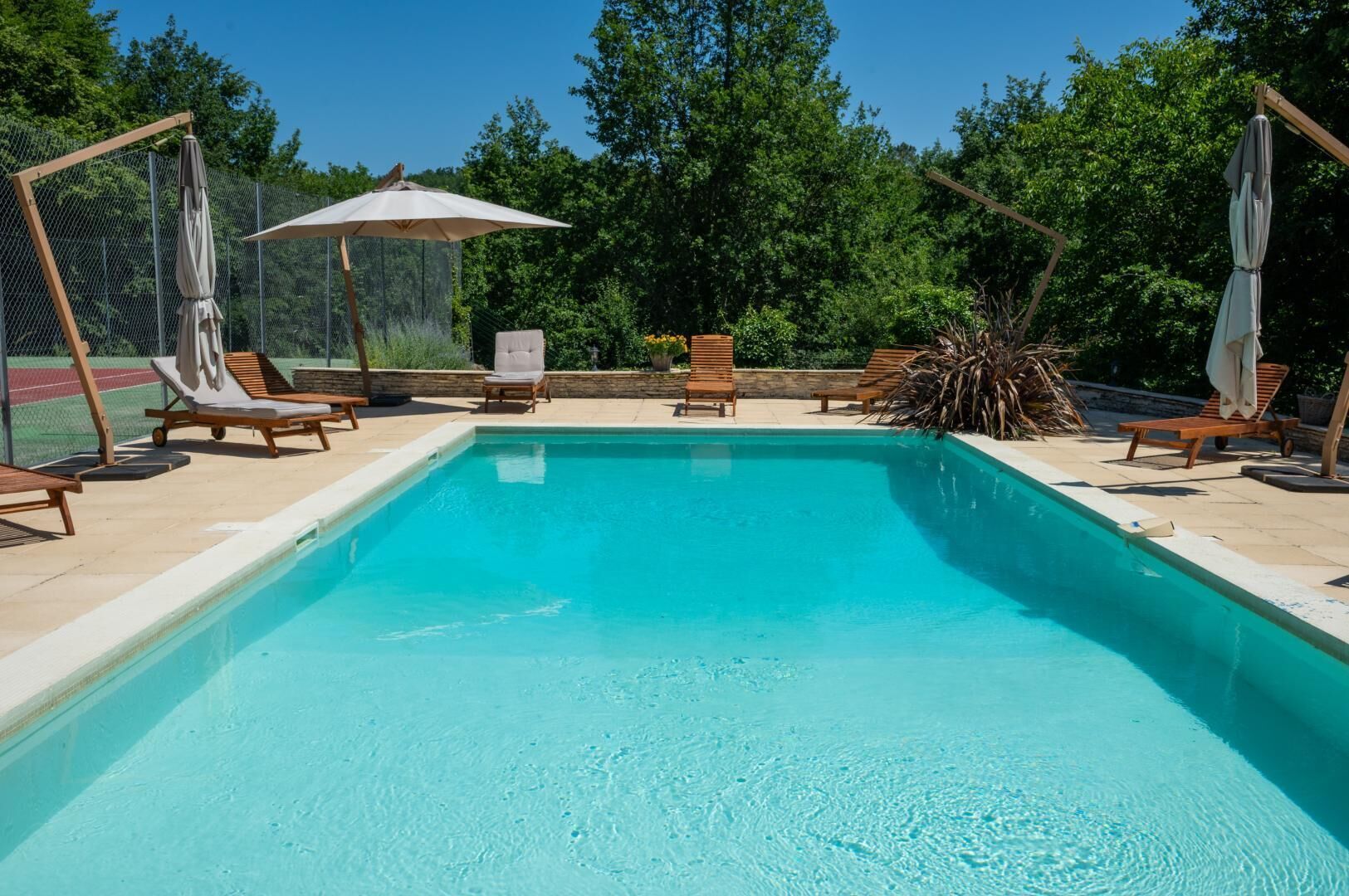 Una piscina riscaldata