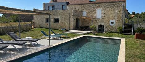 A heated pool