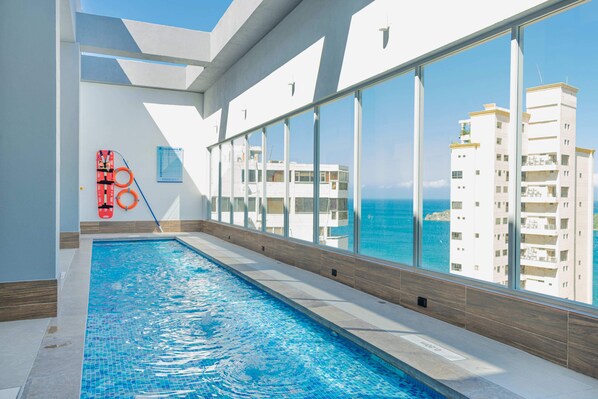 Pool - New luxury Loft in Rodadero S304 (Gaira)