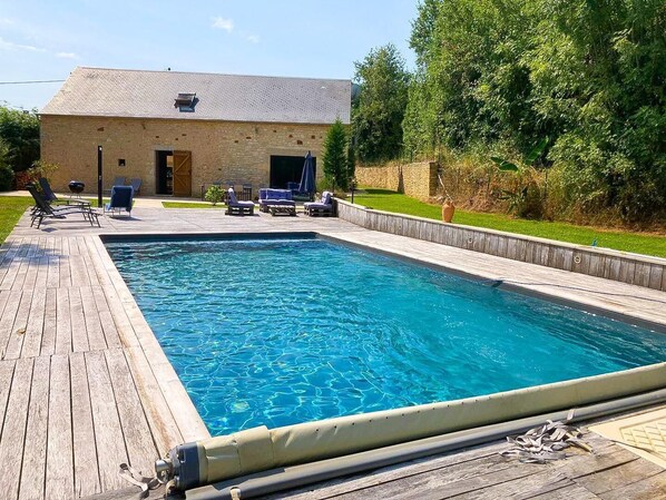 A heated pool