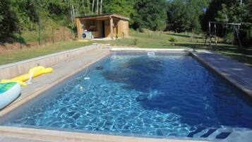 A heated pool
