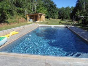 A heated pool