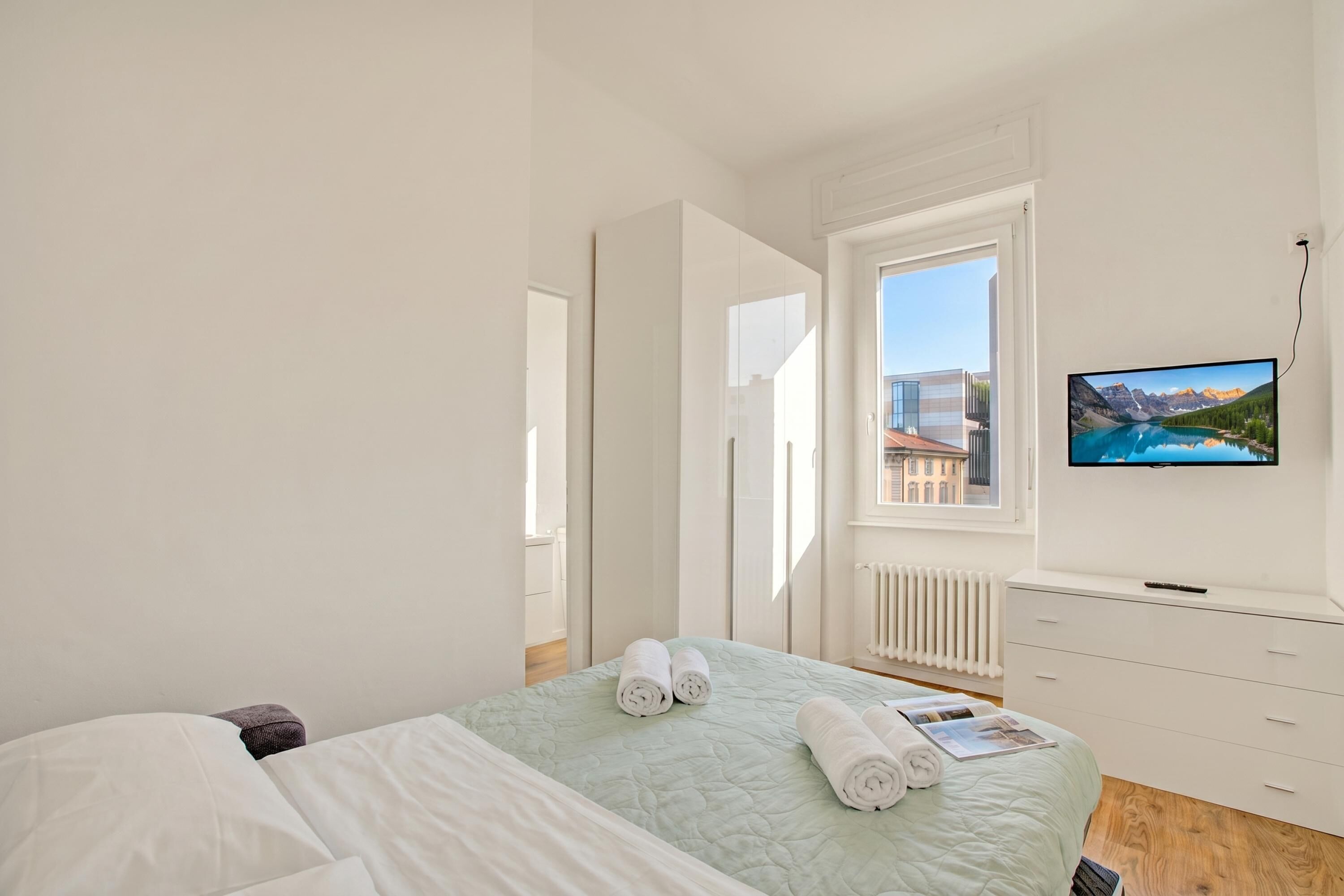 Apartamento standard, vários quartos (Dream of Lugano Downtown) | 1 quarto, ferros/tábuas de passar roupa, roupa de cama