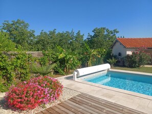 Et oppvarmet basseng