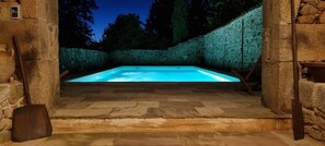 A heated pool
