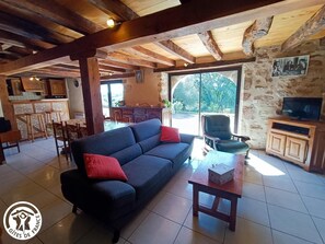 Télévision, cheminée