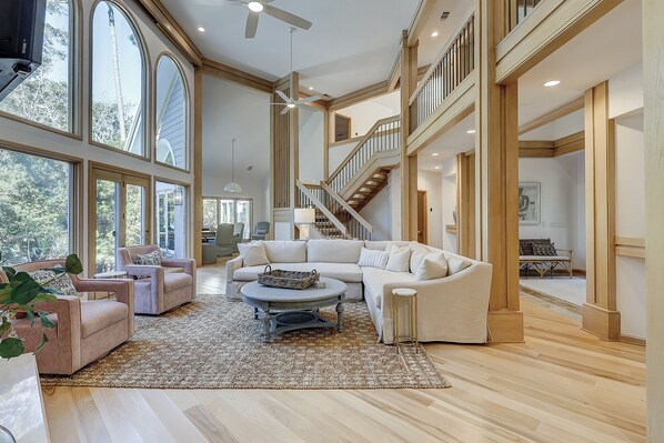 Smart TV - 65 Mooring Buoy - 4th Row ocean home on the11 Mile Lagoon in Palmetto Dunes! (Hilton Head Island)