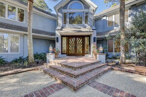 Exterior detail - 65 Mooring Buoy - 4th Row ocean home on the11 Mile Lagoon in Palmetto Dunes! (Hilton Head Island)