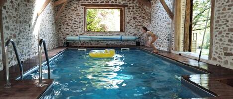 A heated pool