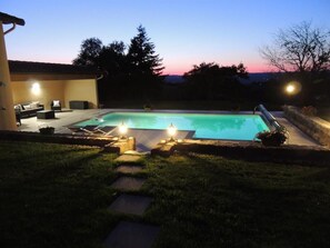 Una piscina riscaldata