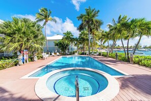 Et oppvarmet basseng