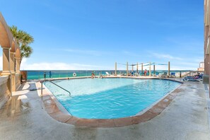 Una piscina riscaldata
