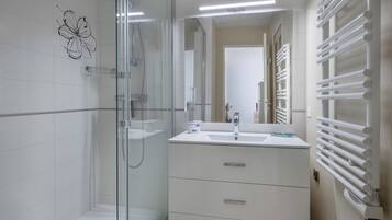 Shower, hair dryer