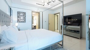 Blackout curtains, iron/ironing board, free WiFi