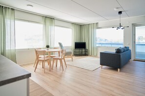 Classic Apartment | Living area | Flat-screen TV - Forenom Serviced Apartments Klaukkala (Nurmijärvi)