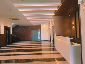 Sitteområde i lobbyen