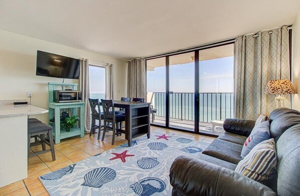 Condo, 1 Bedroom | Living area - 0901 Salty Dayz Tower 1 Bedroom Condo (Carolina Beach)