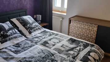 1 chambre, bureau, Wi-Fi gratuit, draps fournis