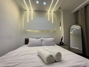 2 soverom, strykejern/-brett, wi-fi og sengetøy