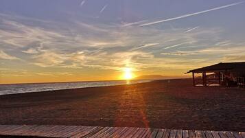 Accommodatie ligt op het strand