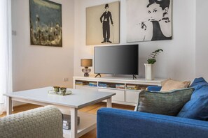 Smart-tv och böcker