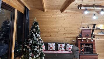 Cottage Confort, balcon, vue lac