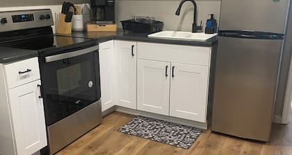 Cheerful cabin with KING bed and WiFi, AC in charming Plainview
